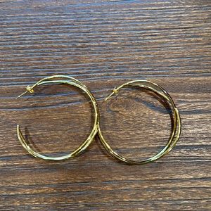Gold hoop earrings